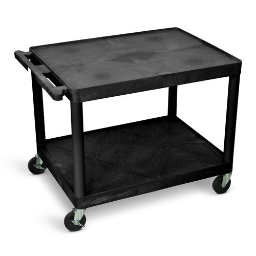 Luxor 27"H AV Cart - Two Shelves - LP27-B - Titan Tools Direct