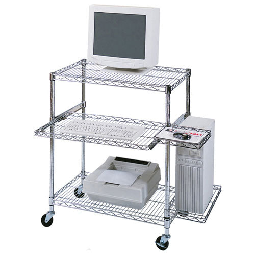 Luxor LICW4218 - Adjustable Wire Mobile Workstation - Pullout Tray ES7461 - Titan Tools Direct