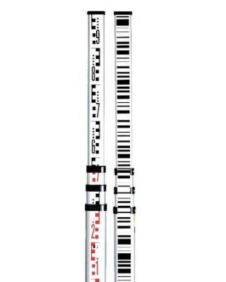 Leica 764452 - GSS113 Fiberglass Dual-Face Telescoping Leveling Staff - Metric 3m ES7586 - Titan Tools Direct