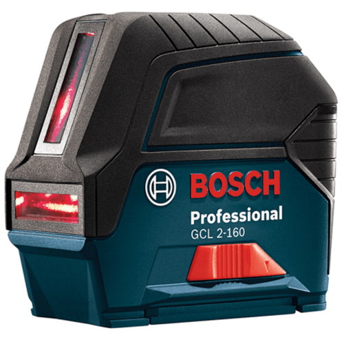 Bosch GCL 2-160 - Self-Leveling Cross-Line Laser with Plumb Points ES7767 - Titan Tools Direct