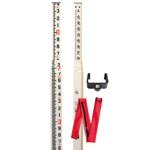Nedo 347885 - 25 Fiberglass Leveling Rod - Feet and Tenths - Titan Tools Direct