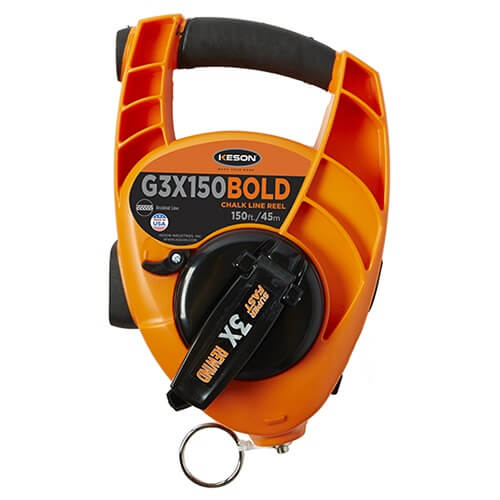 Keson - BigMouth Bold Chalk Line Reel - 3X Rewind (G3X150BOLD)
