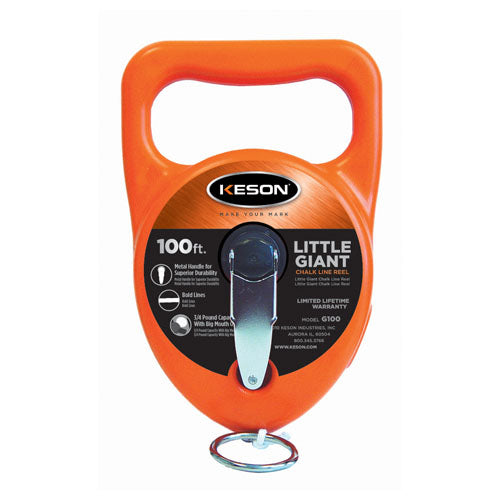 Keson 100ft Little Giant Chalk Line Reel (G100)