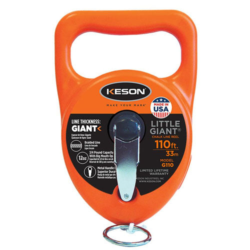 Keson 110ft Little Giant Chalk Line Reel (G110)