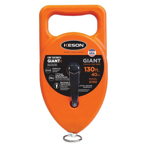 Keson 130 ft Giant Chalk Line Reel (G130)