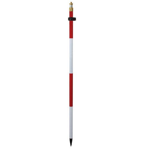 GeoMax 833639 - 8.5 FT Adjustable Tip Quick Release Prism Pole - Dual Graduations