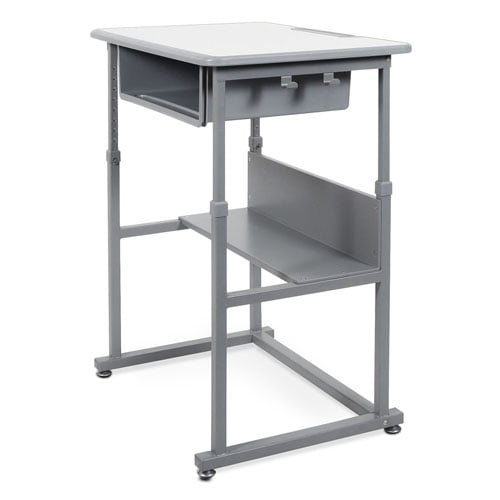 Luxor STUDENT-M - Sit-to-Stand Student Desk with Manual Adjustment - Titan Tools Direct
