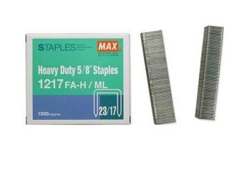 Max Flat-Clinch Heavy-Duty Staples MXB1217FAH ES8844 - Titan Tools Direct