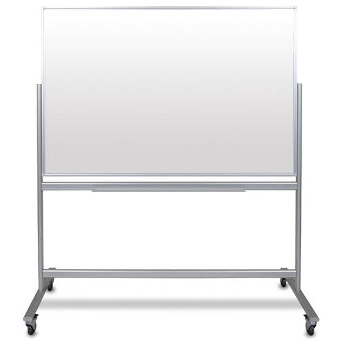 Luxor MMGB6040 - 60x40 Double-Sided Mobile Magnetic Glass Marker Board - Titan Tools Direct