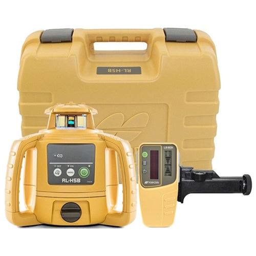 Topcon RL-H5B DB Alkaline Horizontal Laser Level with LS-80L Receiver - 1021200-31 ES8989 - Titan Tools Direct