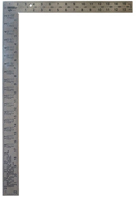 Johnson Level 16" x 24" Big J Pro Stainless Framing Square (CS12)