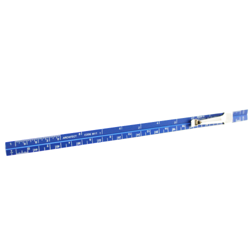 Alumicolor - Architect Pocket Scale with Clip - 6 inch - Blue (3011-5)