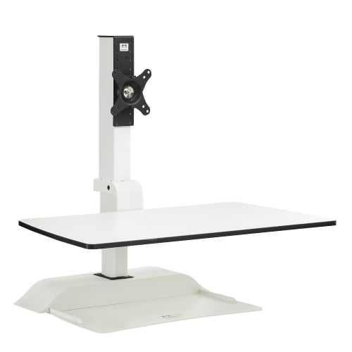Safco Soar Electric Desktop Sit/Stand -Single Monitor Arm - 2192WH - Titan Tools Direct