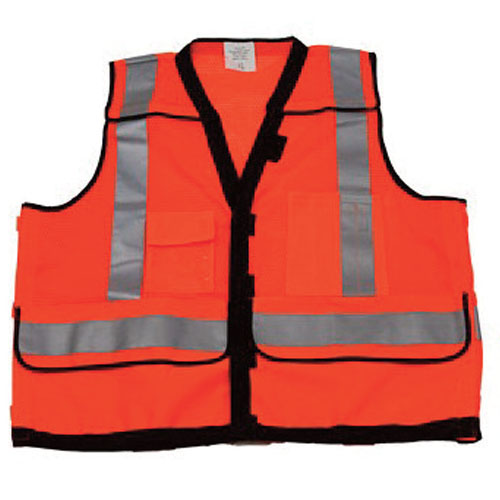 Stop-Lite High Visibility Safety Vest - Orange - Large - Vest-4-L-C2