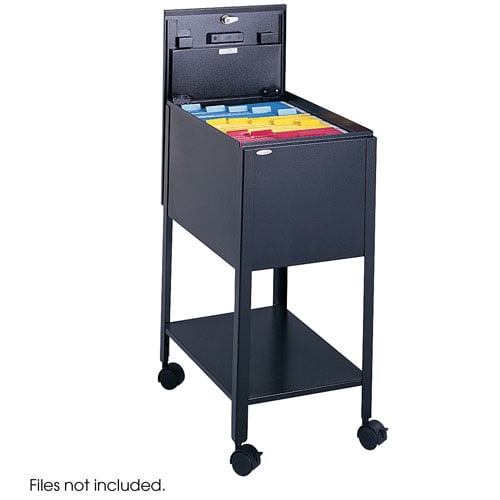 Safco Letter Size Standard Mobile Tub File with Lock - 5361BL - Titan Tools Direct