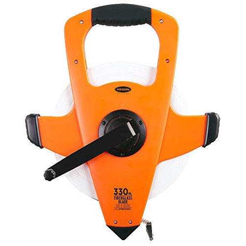 Keson OTRS Series 330' Two-Sided Fiberglass Blade Measuring Tape with Speed Rewind - OTRS1810330