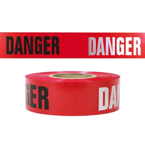  Presco 3 mil Day/Night DANGER Barricade Tape - RB3103R21 (Case of 8 Rolls) - Titan Tools Direct