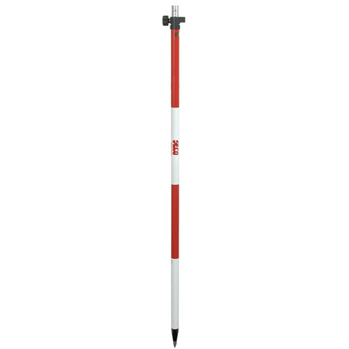 Seco - 2.20 m Aluminum TLV Pole - Red and White (5527-10)
