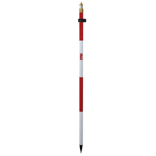  Seco 8.5 ft Compression Lock Adjustable Tip Telescopic Prism Pole - Red and White - 5600-10 - Titan Tools Direct