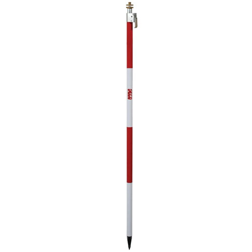 Seco 8.5 ft QLV Prism Pole with Adjustable Tip - Red and White - 5801-10 - Titan Tools Direct
