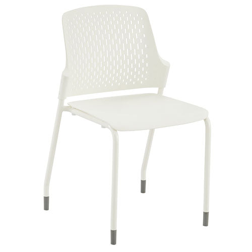 Safco Next Stack Chair - White - 4287WH (4 Chairs)