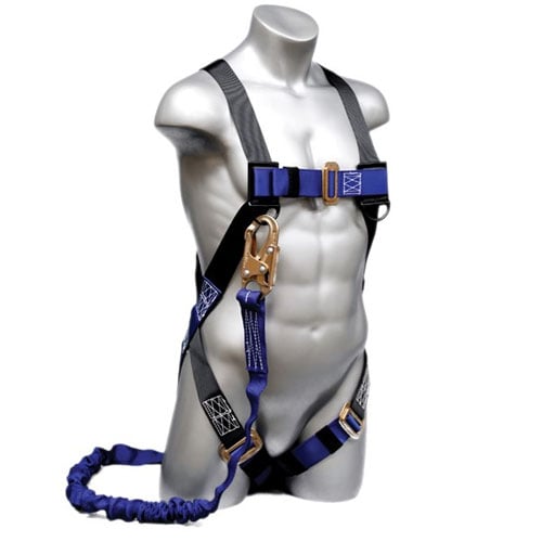 Elk River Construction Plus Series Safety Harness with 6' NoPac Energy Absorbing Lanyard - 48113 - Titan Tools Direct