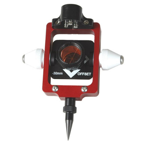 Seco Red European Style Compact & Portable Prism Pole System - Offset 0,-30 mm - 5910-01-ARD