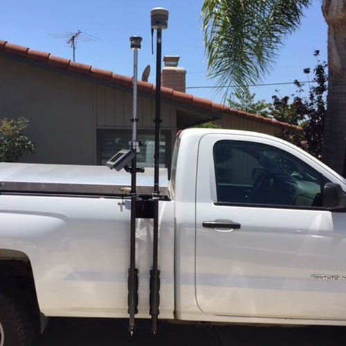  Outrigger Double GPS Pole Truck Mount - Out-1A-DBL-NTX - Titan Tools Direct