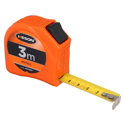 Keson Toggle Series 3m Short Tape Measure - Metric - PGT3MV - Titan Tools Direct