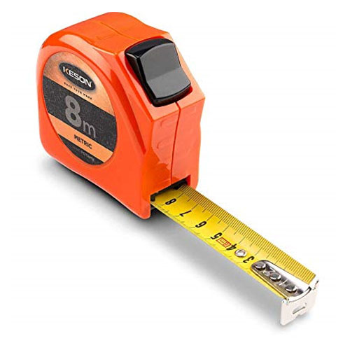  Keson Toggle Series 8m Short Tape Measure - Metric - PGT8MV - Titan Tools Direct