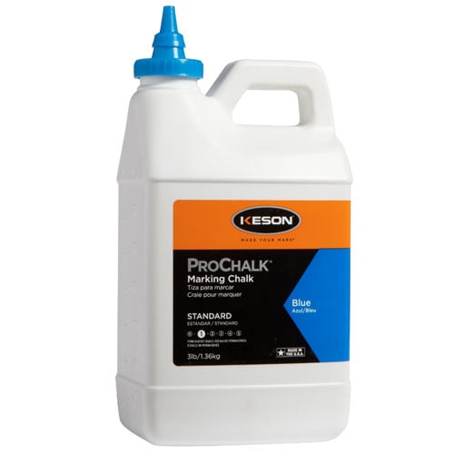 Keson 3 lbs ProChalk Standard Marking Chalk - Case of 6 - Blue - 103B 103B Titan Tools Direct