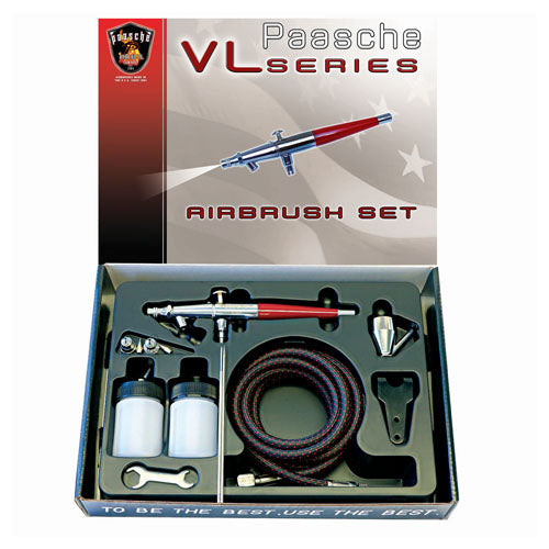 Paasche AirBrush VL Series Three Head Airbrush Set - VL-3AS