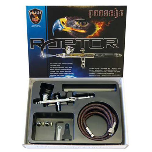 Paasche Airbrush Raptor Series Double Action Airbrush Kit - RG-3AS