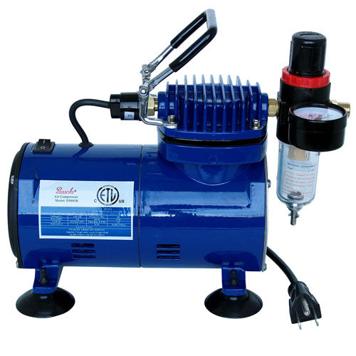 Paasche AirBrush Oil-less Piston Compressor with Regulator - D500SR - Titan Tools Direct