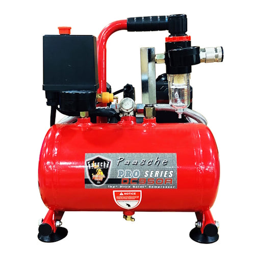 Paasche AirBrush 1 HP Oil-less Compressor with Tank - DC950R - Titan Tools Direct