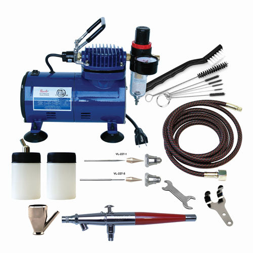 Paasche AirBrush VL Series Compressor and Airbrush Kit - VL-100D - Titan Tools Direct
