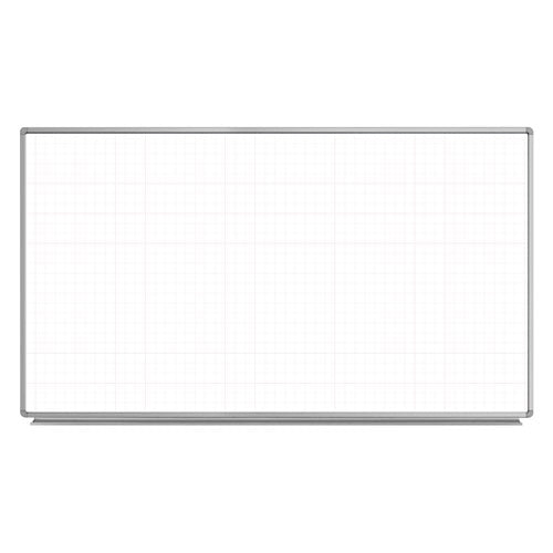 Luxor 72” x 40” Wall-Mounted Magnetic Ghost Grid Whiteboard - WB7240LB - Titan Tools Direct