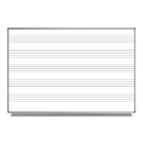 Luxor 72"W x 48"H Wall-Mount Music Whiteboard - WB7248M - Titan Tools Direct