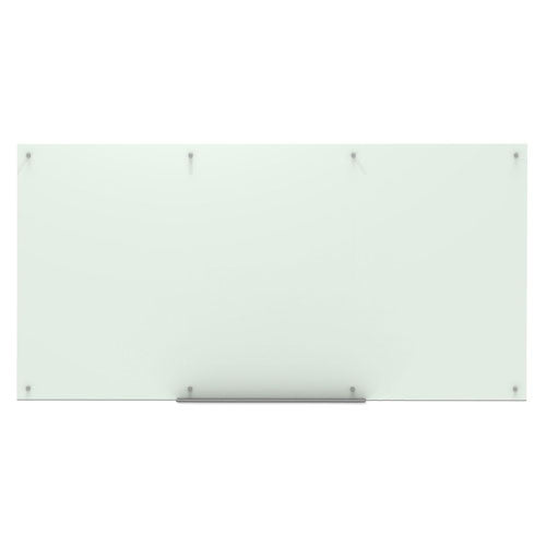 Luxor 96"W x 48"H Magnetic Wall-Mounted Glass Board - WGB9648M