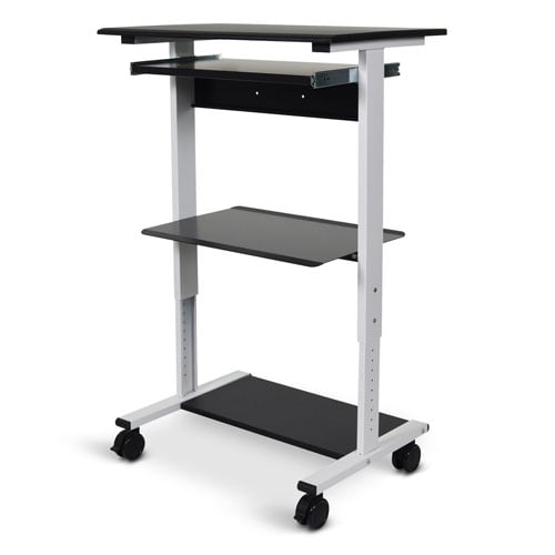 Luxor Three-shelf Adjustable Stand Up Workstation - STAND-WS30 - Titan Tools Direct