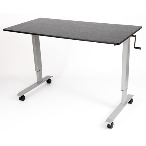 Luxor 60" High Speed Crank Adjustable Stand Up Desk - STANDCF60-AG/BO - Titan Tools Direct