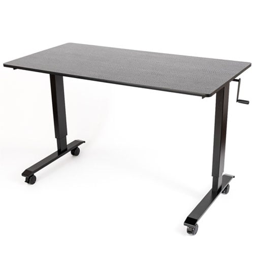 Luxor 60" High Speed Crank Adjustable Stand Up Desk - Black - STANDCF60-BK/BO