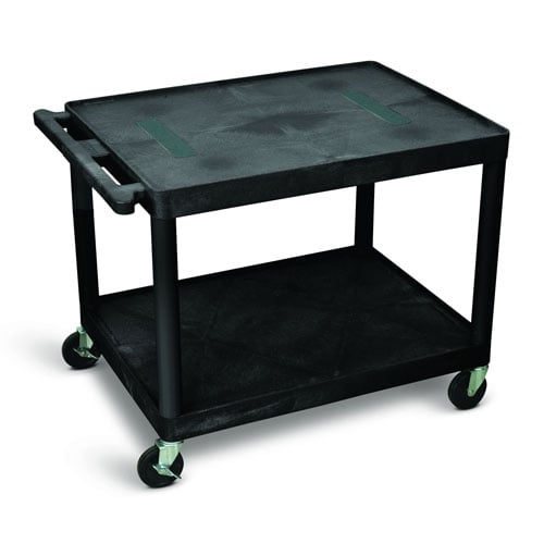 Luxor 27"H AV Cart - Two Shelves - LE27-B