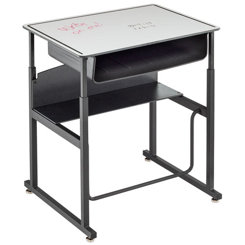 Safco AlphaBetter 28" x 20" Height Adjustable Desk with Dry Erase Top and Book Box - 1204DE