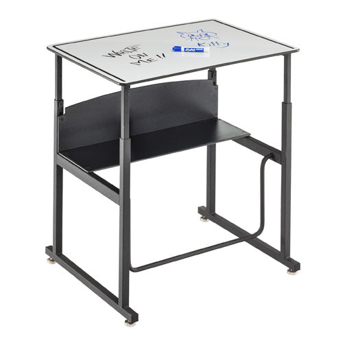 Safco AlphaBetter 28" x 20" Height Adjustable Desk with Dry Erase Top - 1203DE
