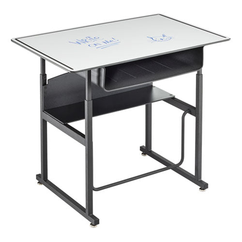 Safco AlphaBetter 36" x 24" Height Adjustable Desk with Dry Erase Top with Book Box - 1209DE