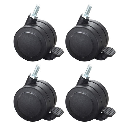Safco Hard Floor Casters for AlphaBetter Desks - Set of 4 - 1211BL - Titan Tools Direct