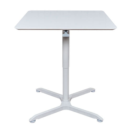 Luxor 32" Pneumatic Height Adjustable Square Cafe Table - LX-PNADJ-32SQ
