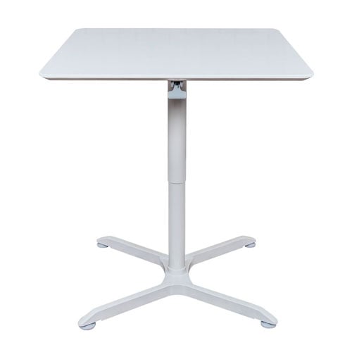 Luxor 36" Pneumatic Height Adjustable Square Cafe Table - LX-PNADJ-36SQ