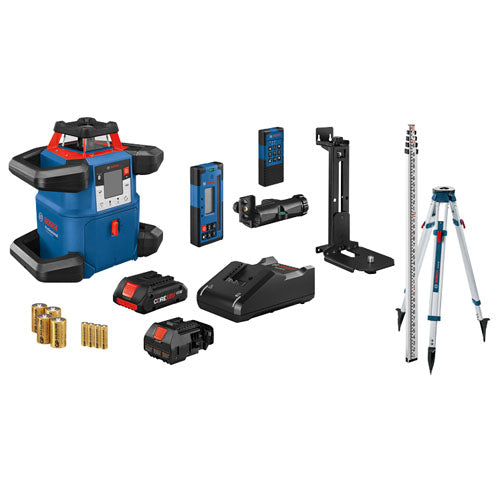 Bosch 18V REVOLVE4000 Horizontal and Vertical Rotary Laser Kit - CORE18V Battery (GRL4000-80CHVK)